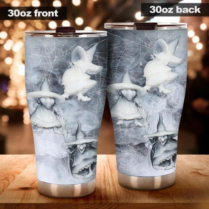 Three Little Witches Tumbler With 3D Pattern Print