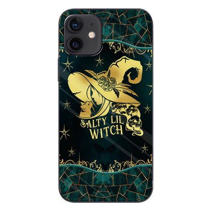 Salty Lil Witch Personalized Gold Green Printed Pattern Phone Case