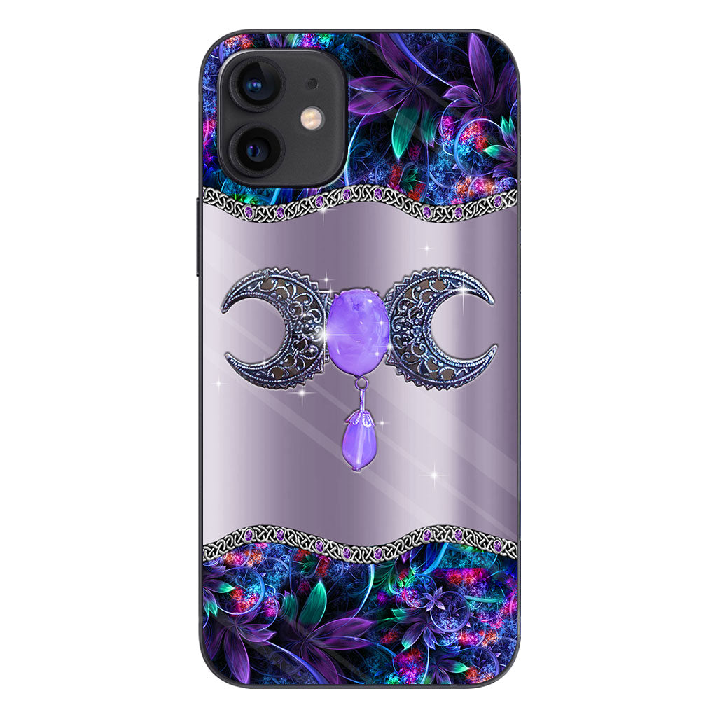 Mystery Witch Triple Moon - Personalized Phone Case With 3D Printed