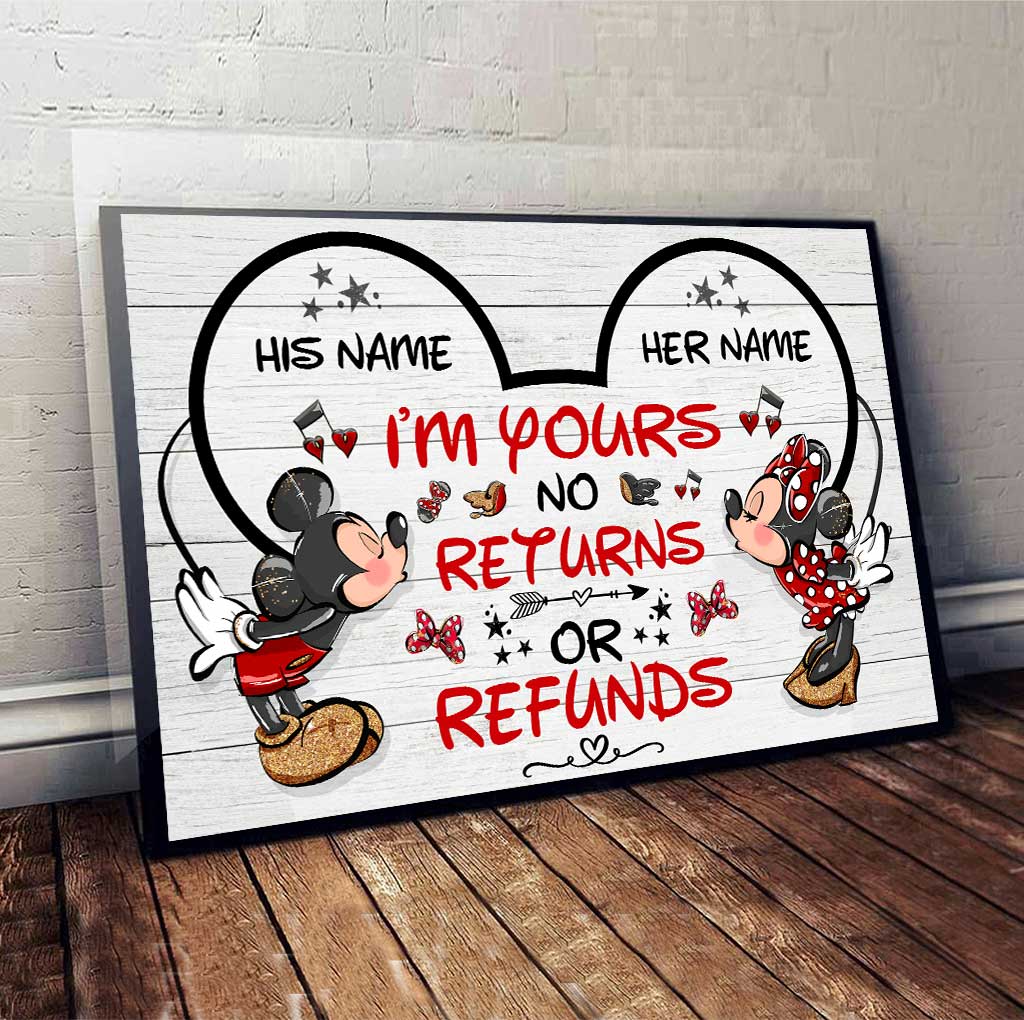 I Love You More - Personalized Couple Mouse Canvas And Poster