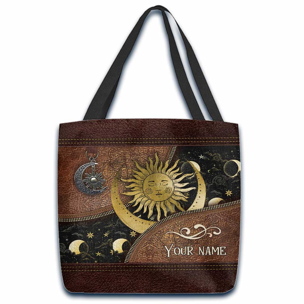 Moon And Sun Sign - Personalized Witch Tote Bag