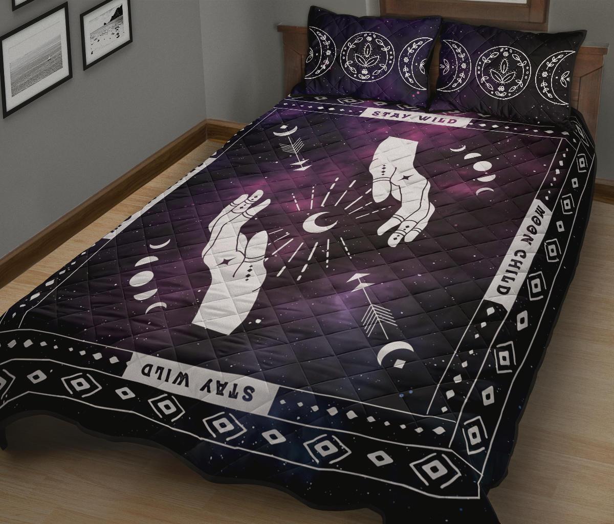 Stay Wild Moon Child - Witch Quilt Set 0822
