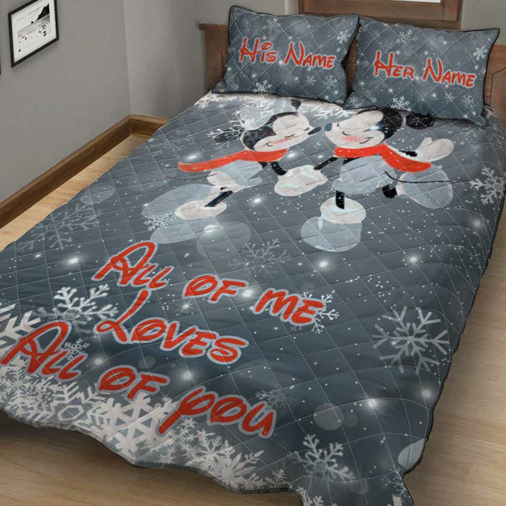All Of Me - Personalized Mouse Quilt Set