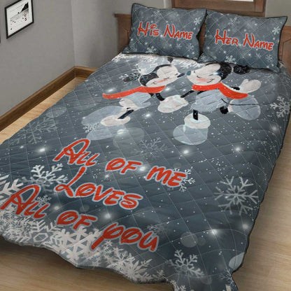 All Of Me - Personalized Mouse Quilt Set