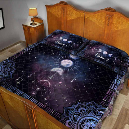 Witch Symbol Galaxy - Personalized Quilt Set