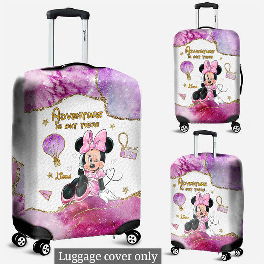 Adventure Is Out There - Personalized Mouse Luggage Cover