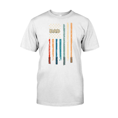 Stars And Stripes - Personalized Independence Day Father T-shirt and Hoodie