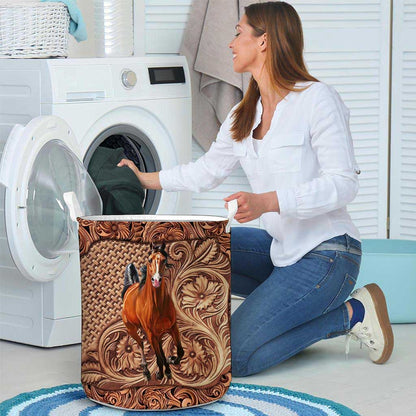 Western Horse - Horse Riding Lover - Horse Owner Storage Basket 0921