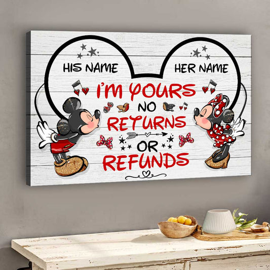 I Love You More - Personalized Couple Mouse Canvas And Poster