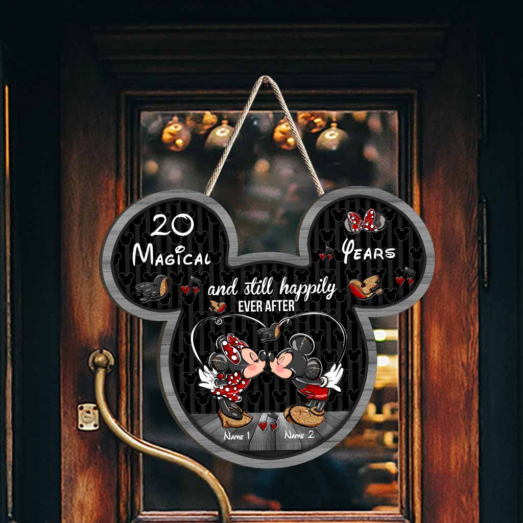 Still Happily Ever After - Personalized Mouse Wood Sign