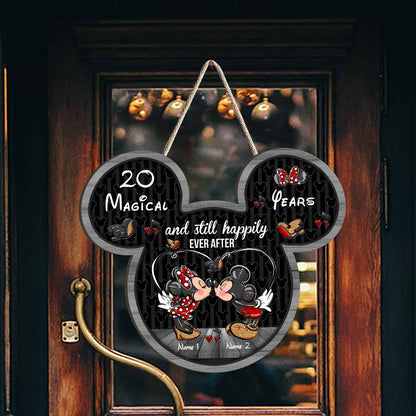 Still Happily Ever After - Personalized Mouse Wood Sign