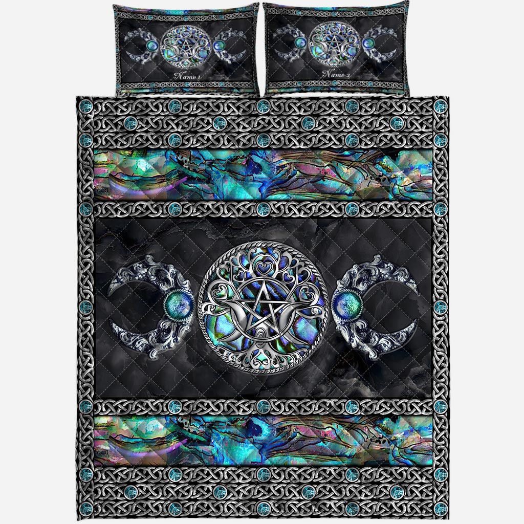 Tree Of Life Triple Goddess Samhain - Personalized Witch Quilt Set