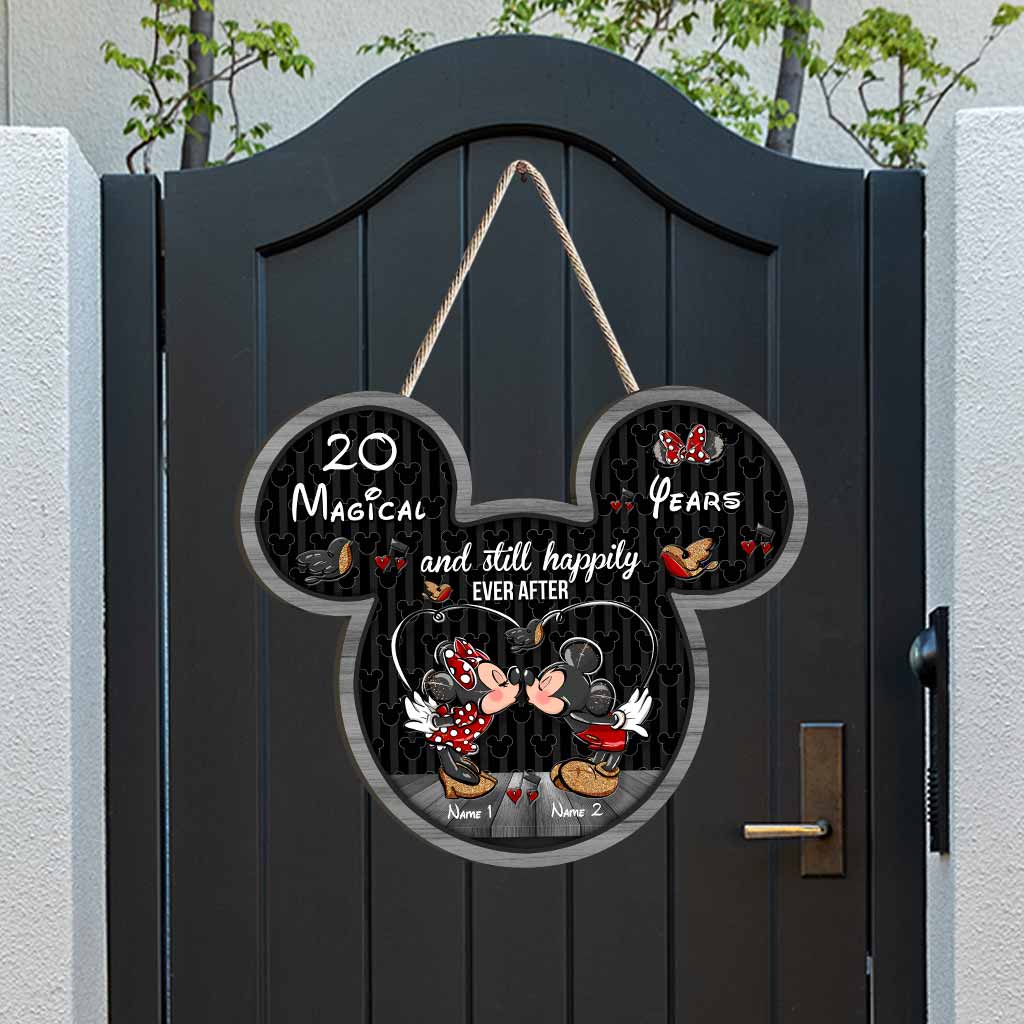 Still Happily Ever After - Personalized Mouse Wood Sign