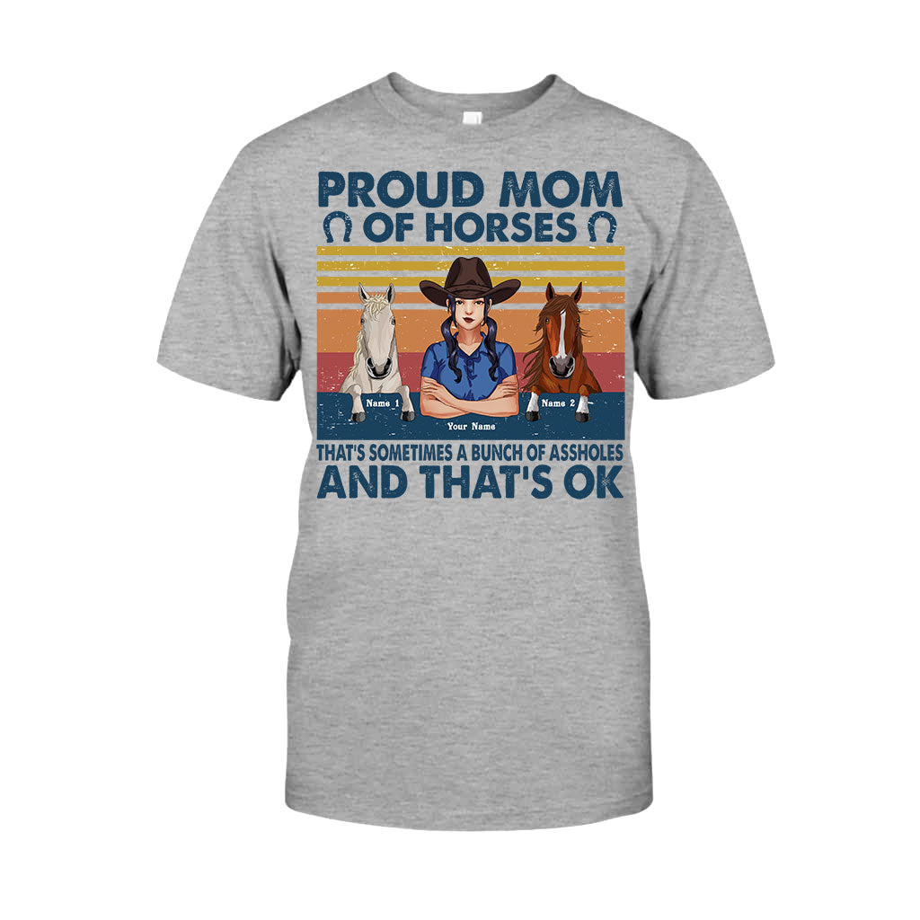 Proud Mom Of A Horse - Personalized T-shirt and Hoodie