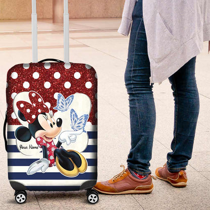 Adventure Awaits - Personalized Mouse Luggage Cover