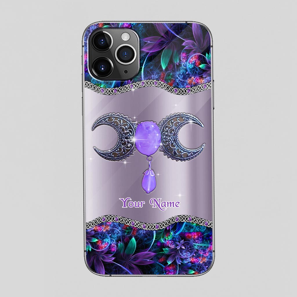 Mystery Witch Triple Moon - Personalized Phone Case With 3D Printed
