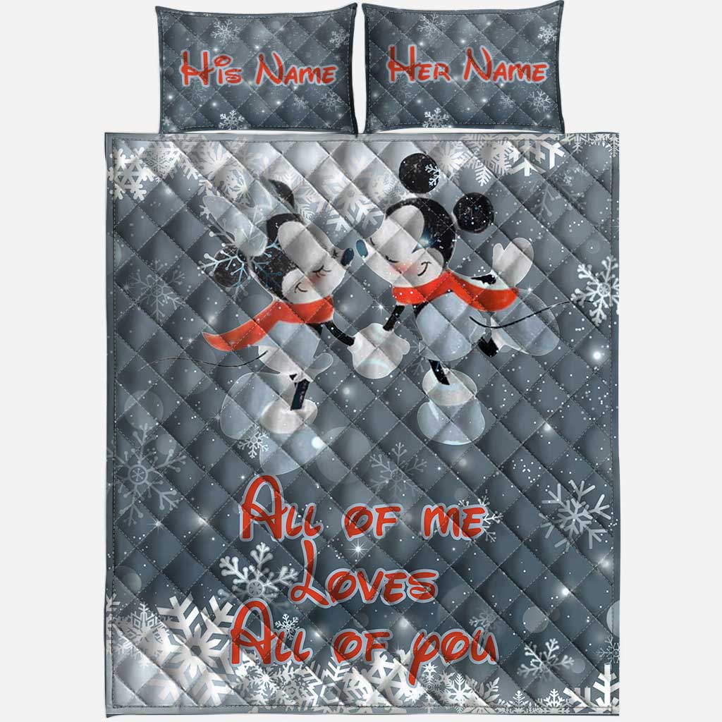 All Of Me - Personalized Mouse Quilt Set