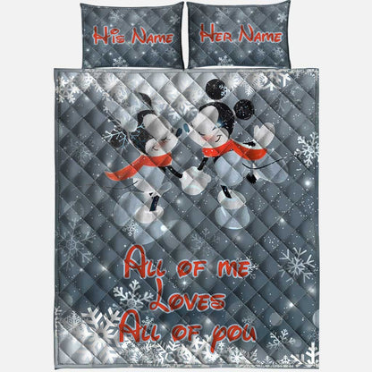 All Of Me - Personalized Mouse Quilt Set