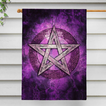 As Above So Below Pentagram Wicca - Witch House Flag 0822
