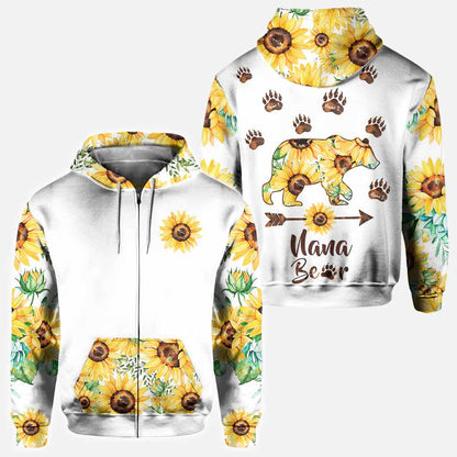 Grandma Bear - Personalized Mother's Day All Over T-shirt and Hoodie