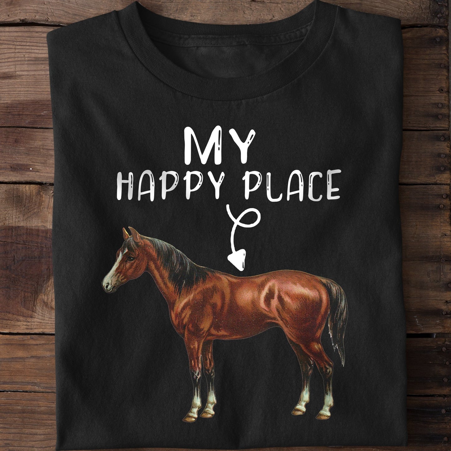 My Happy Place Horse T-shirt and Hoodie 0523