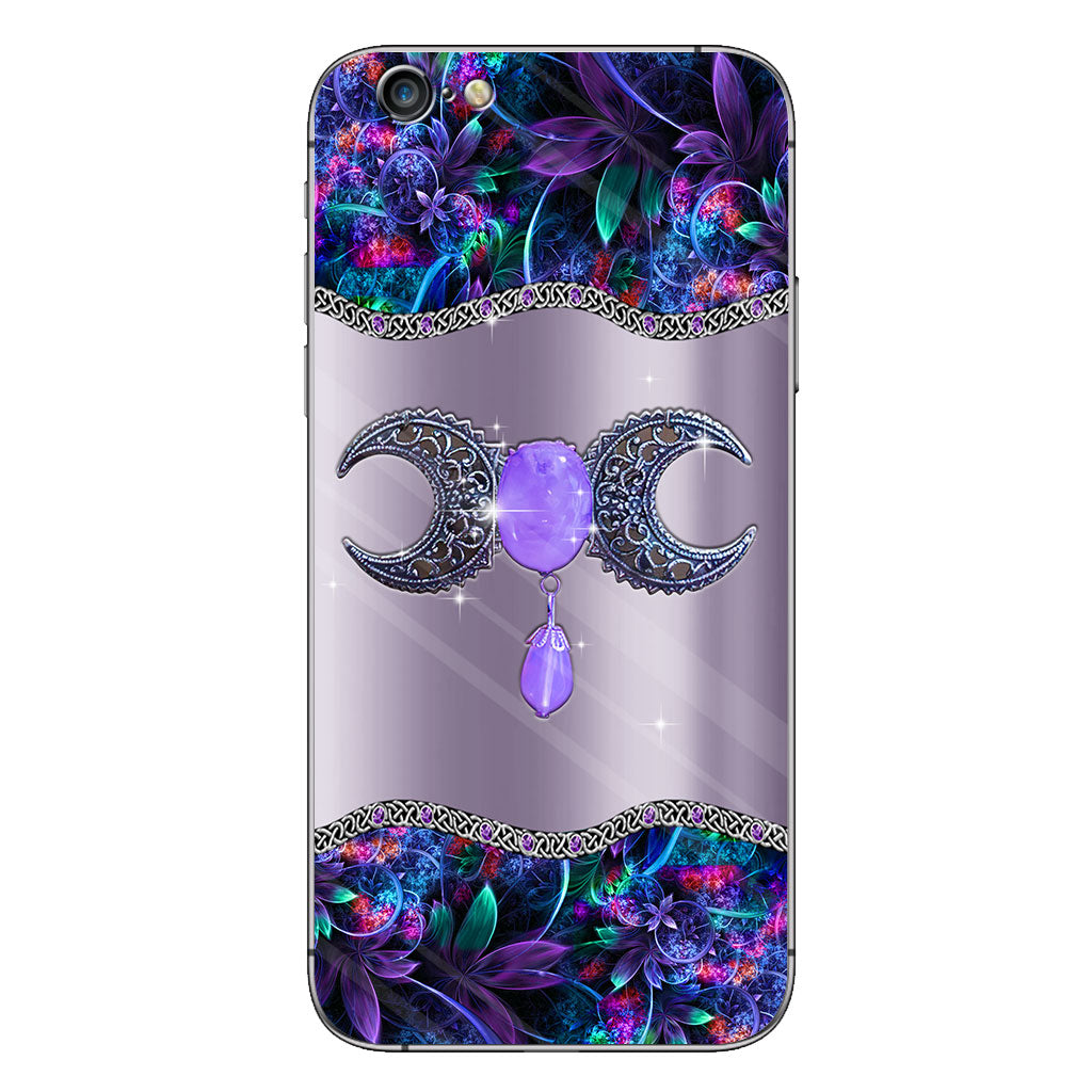 Mystery Witch Triple Moon - Personalized Phone Case With 3D Printed