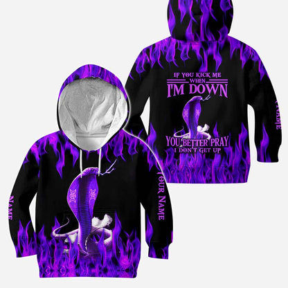 If Your Kick Me When I'm Down - Personalized Witch Hoodie and Leggings