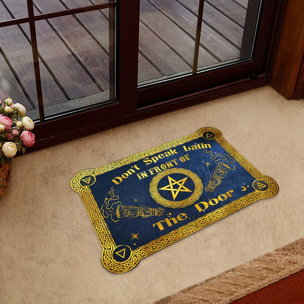 Don't Speak Latin In Front Of Witch - Shaped Doormat