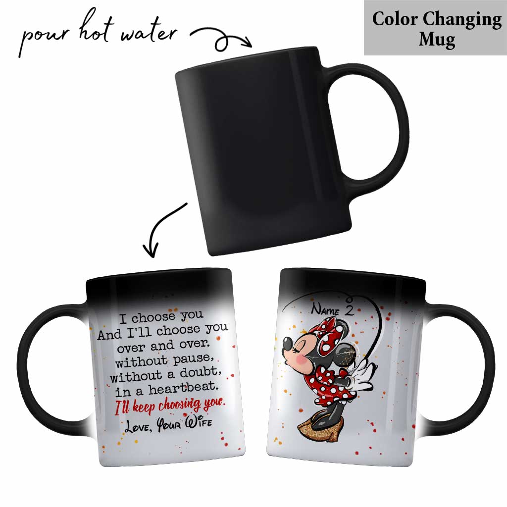 I Choose You - Personalized Couple Mouse Mug