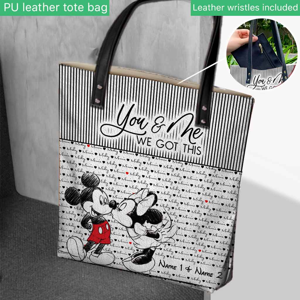 You And Me We Got This - Personalized Mouse Tote Bag