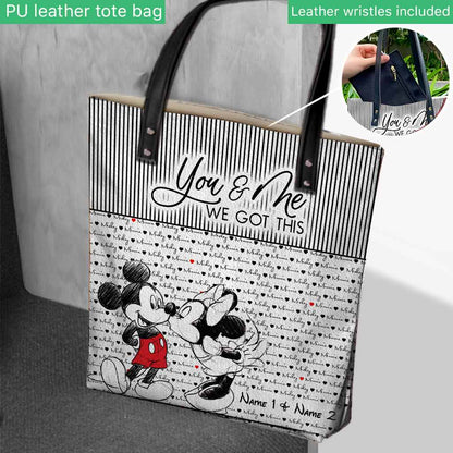 You And Me We Got This - Personalized Mouse Tote Bag