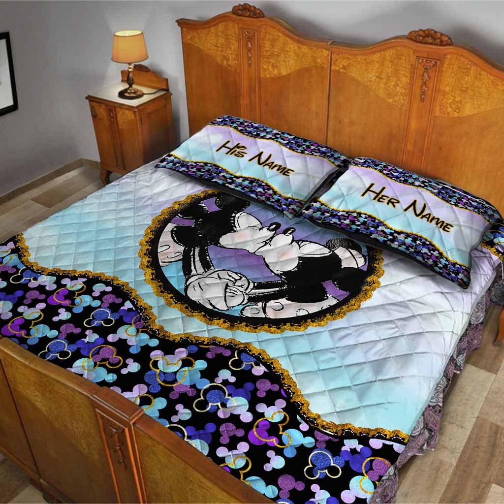 Magic Couple - Personalized Mouse Quilt Set