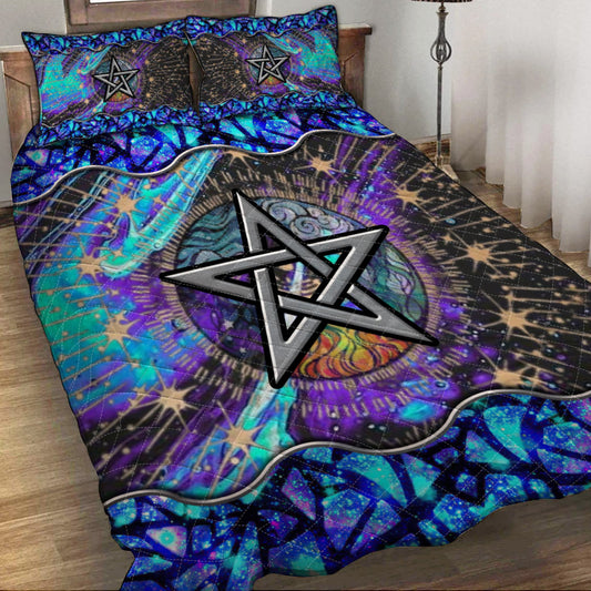 Mystical Pentagram - Witch Quilt Set