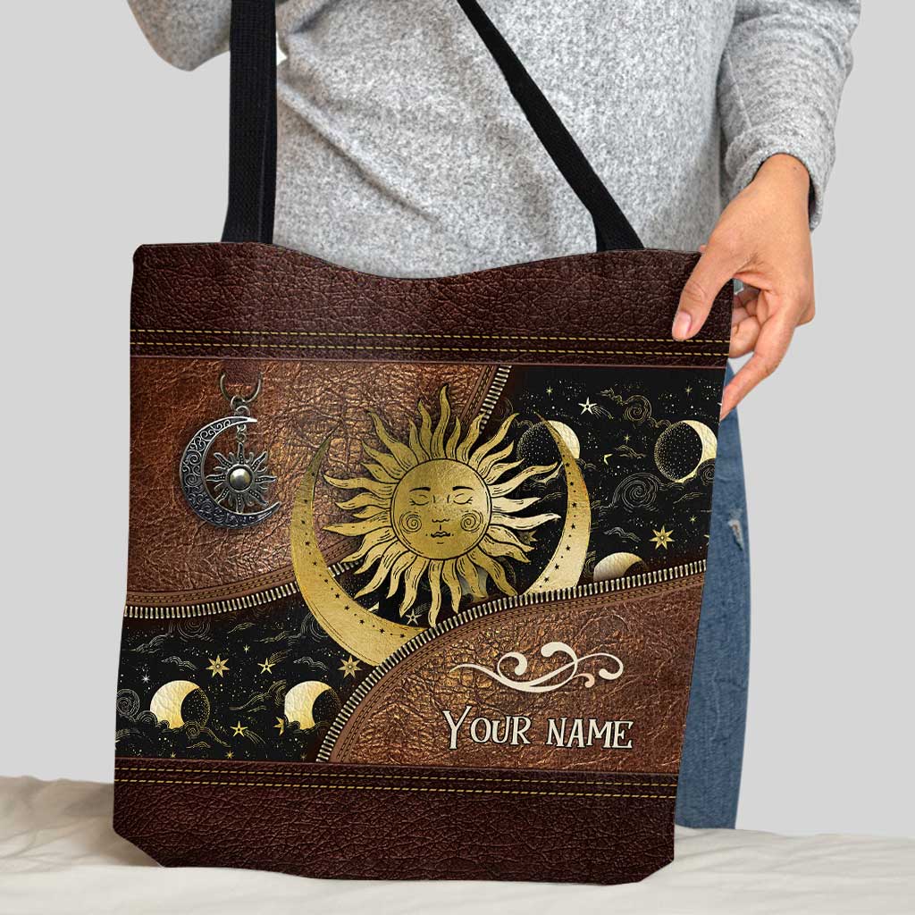 Moon And Sun Sign - Personalized Witch Tote Bag