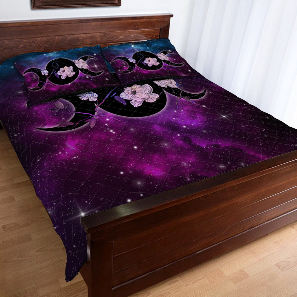 Triple Moon Wicca - Witch Quilt Set 0822