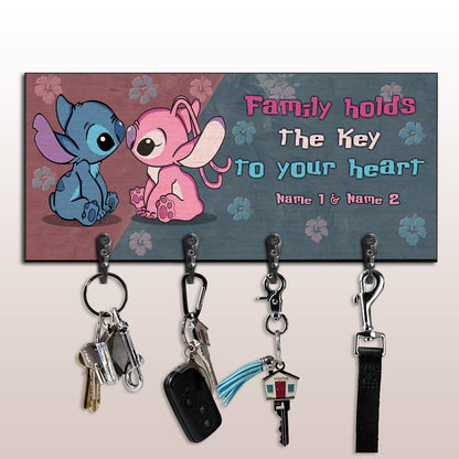 Family Holds The Key To Your Heart - Personalized Ohana Key Rack