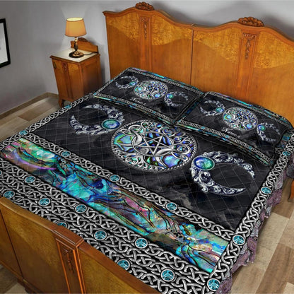 Tree Of Life Triple Goddess Samhain - Personalized Witch Quilt Set