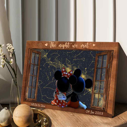 The Magical Night We Met - Personalized Mouse Canvas and Poster