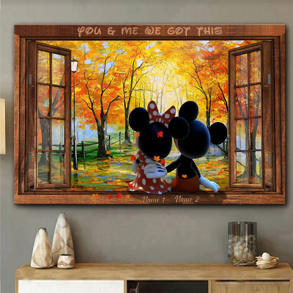 You & Me - Personalized Mouse Canvas And Poster