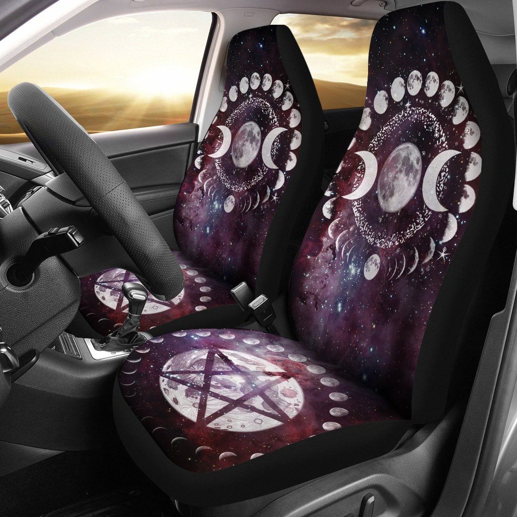 Moon Phases Wicca - Witch Seat Covers 0822