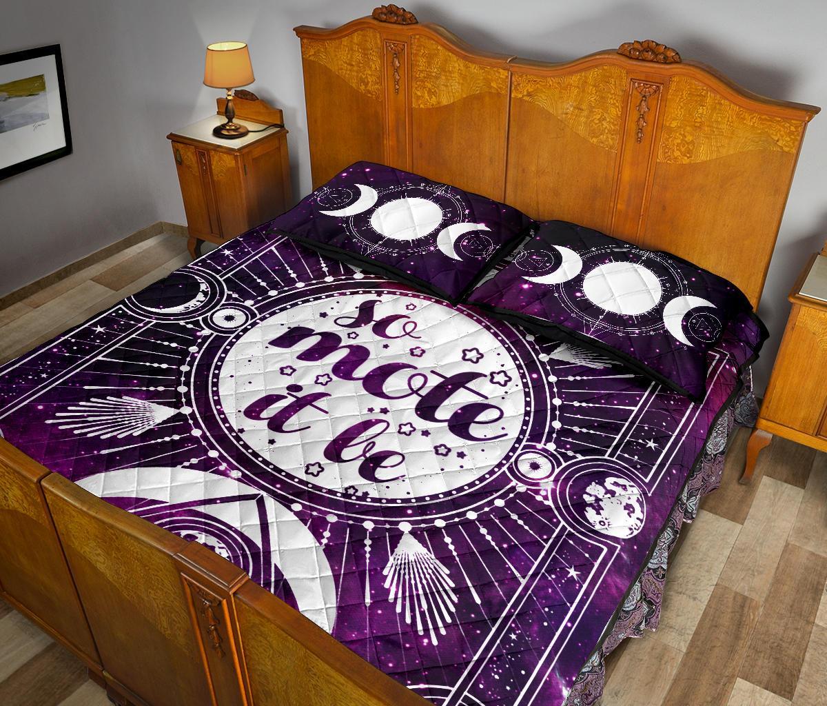 So Mote It Be Wicca - Witch Quilt Set 0822