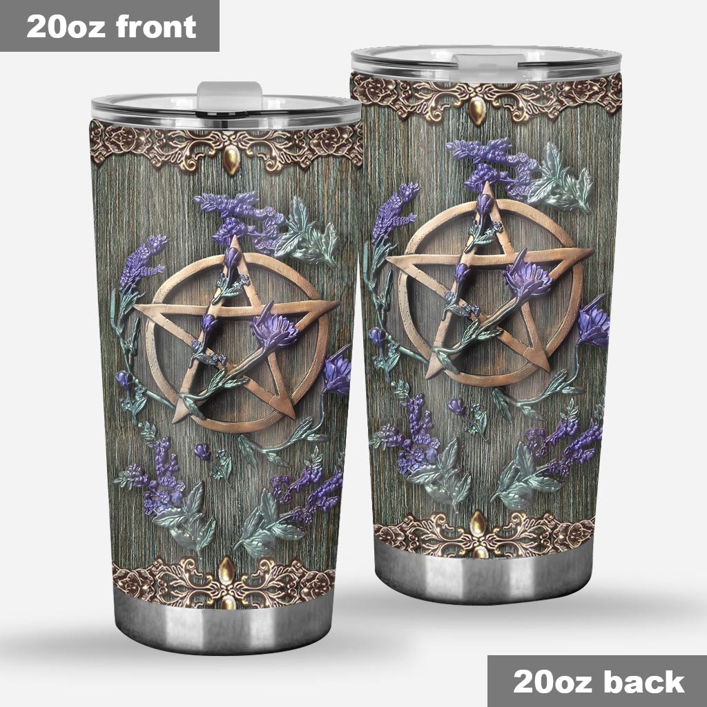 Mystical Witch - Tumbler With 3D Pattern Print