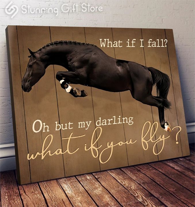What If You Fly Horse Canvas and Poster 0823