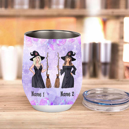 We Are The Grand Daughters - Personalized Witch Wine Tumbler