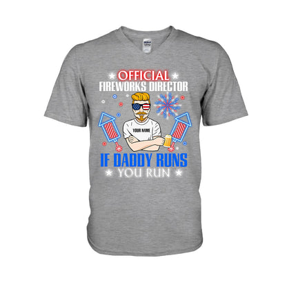 Official Fireworks Director - Personalized Independence Day Father T-shirt and Hoodie