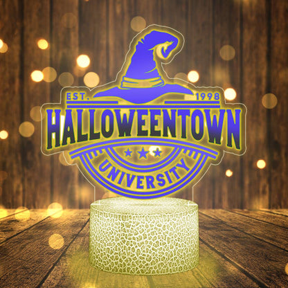 Halloween Town Witch Shaped Plaque Light Base