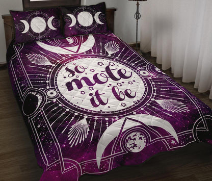 So Mote It Be Wicca - Witch Quilt Set 0822