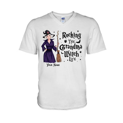 Rocking The Grandma Witch Life - Personalized Witch T-shirt and Hoodie
