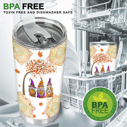 Witch Gnome Autumn Lovers Tree Of Life - Witch Tumbler 0822