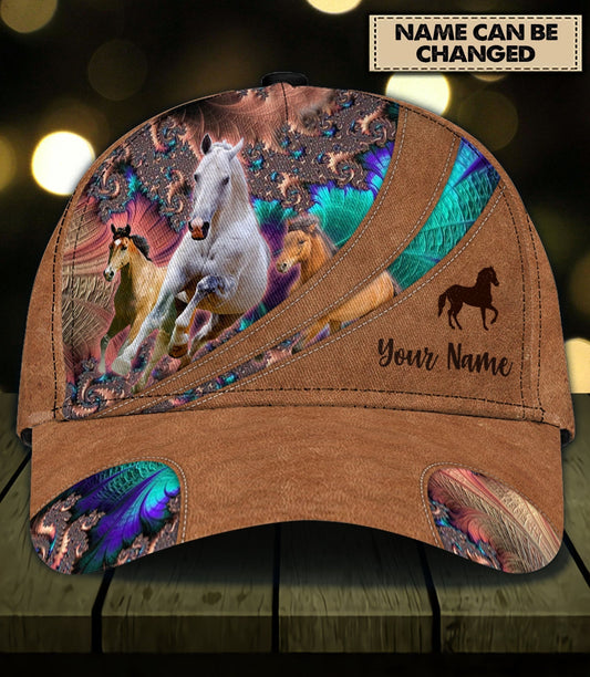 Love Horses Personalized Horse Classic Cap 0523